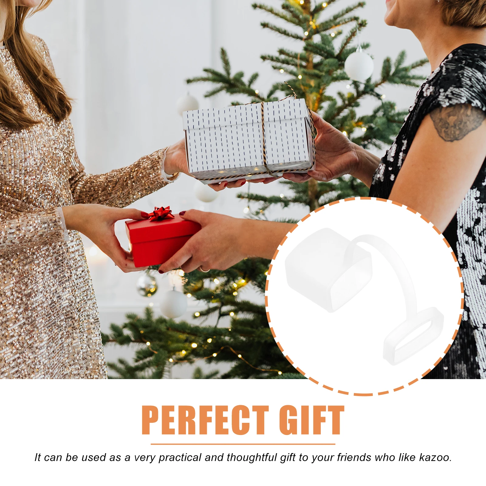 

6pcs Kazoo Covers Silicone Protective Cover For Kazoo Durable Moisture Proof Dust Resistant Creative Cover Household Decorative