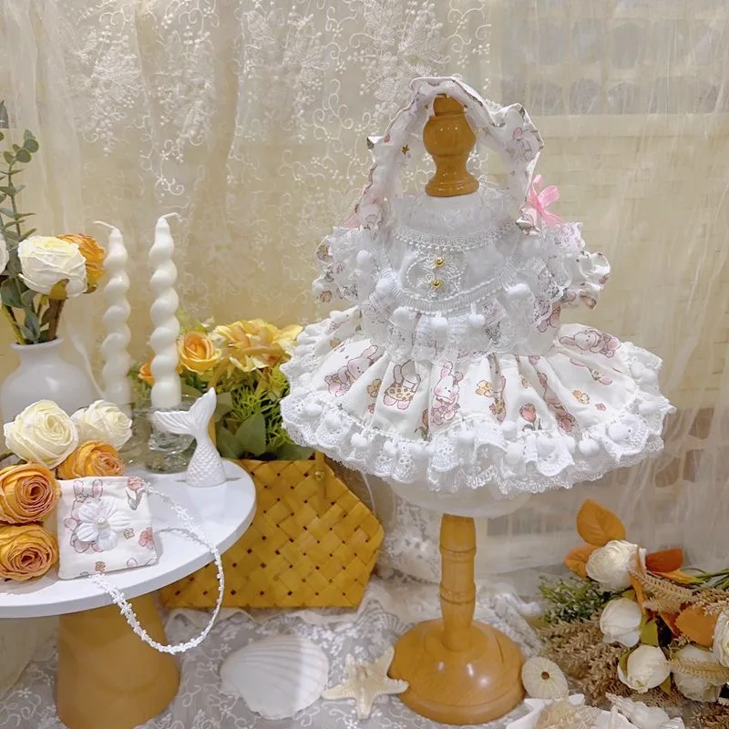 vetements-de-poupee-en-coton-de-10cm-robe-florale-blanche-jupe-de-poupee-de-20cm-livraison-gratuite