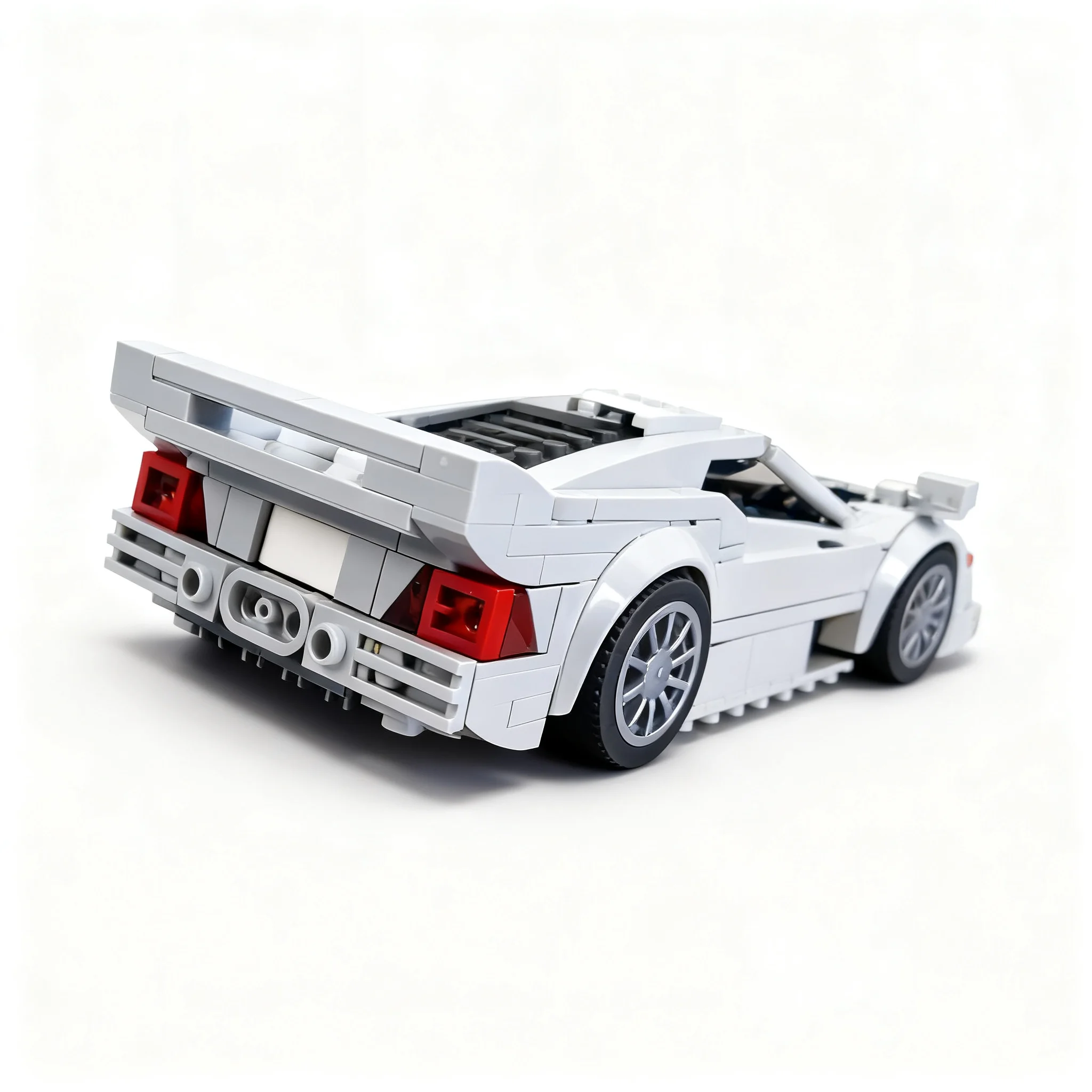 371pcs MOC Mercedesees Benz CLK GTR Strassenversion City Champions Model Building Blocks Architecture Christmas Gift Toys Art view 4