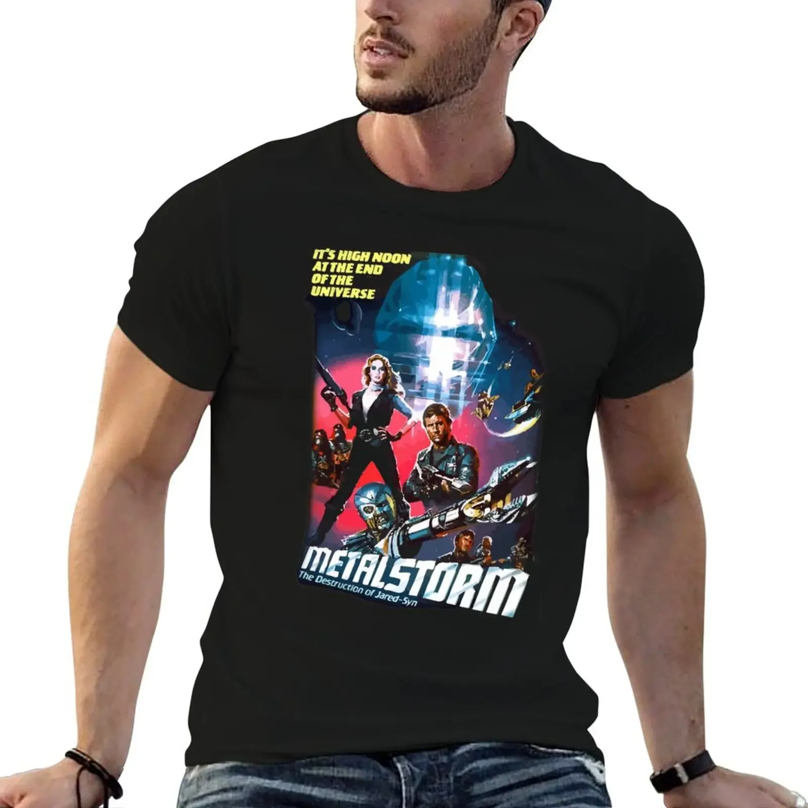 

metal storm T-Shirt oversized graphic tee customizeds blue archive quick drying mens t shirt