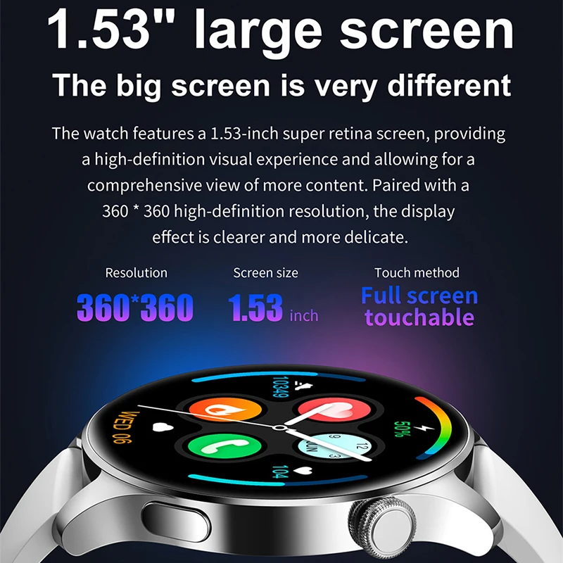 Para Huawei GT3 reloj inteligente para hombres 1,53 pulgadas Bluetooth llamada modo deportivo IP68 impermeable monitoreo de salud reloj inteligente hombre mujer