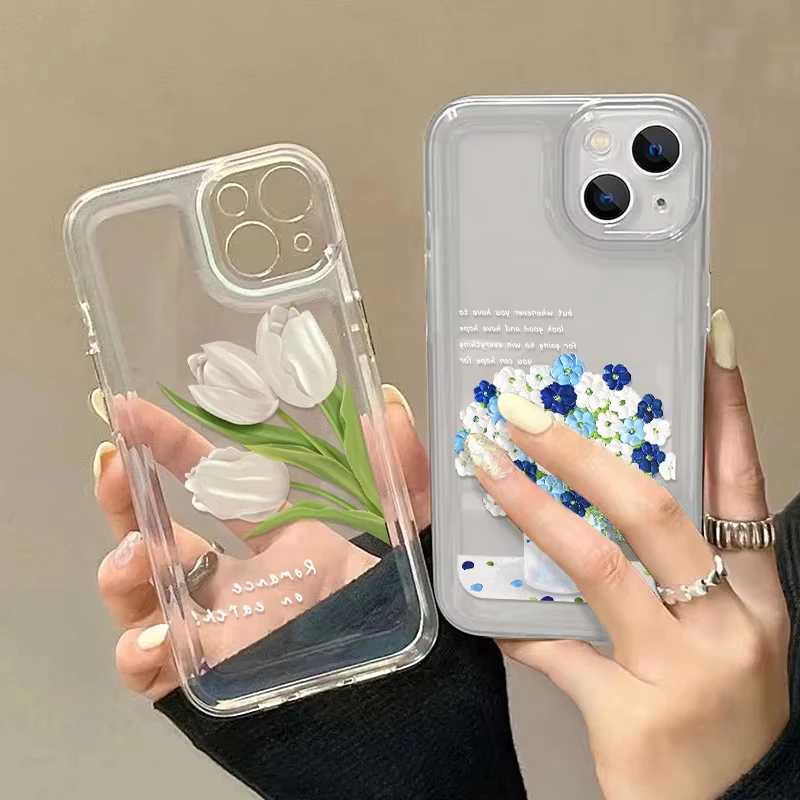 Luxury Floral Case For Samsung Galaxy A52S 5G A52 A53 A54 A55 A51 A71 A73 A72 A33 A32 A31 A12 A13 A50 A23 A22 A20 A30 Case Cover