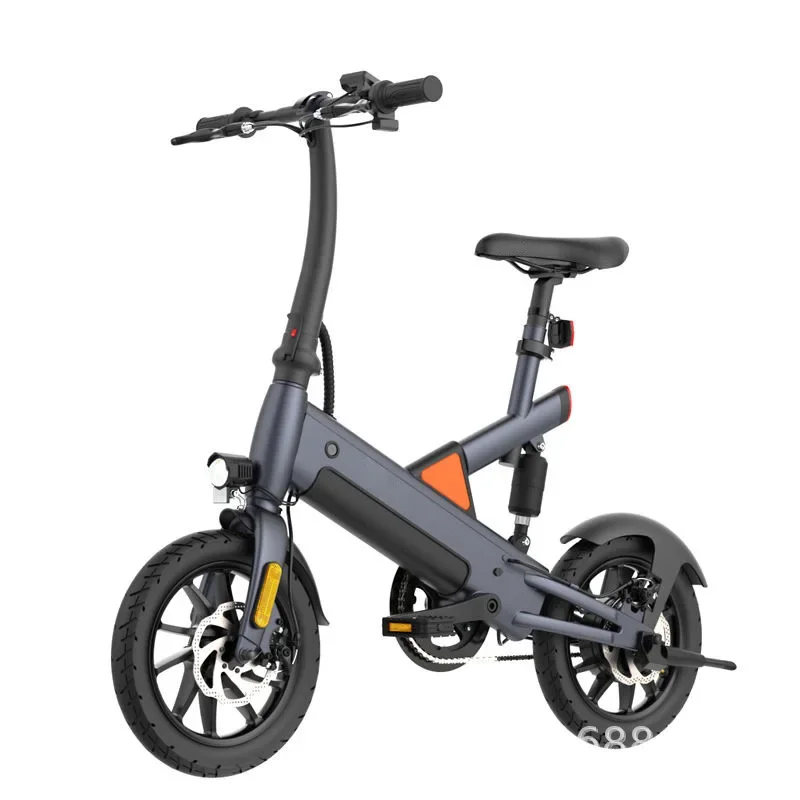 New National Standard 14-Inch Folding Variable Speed Driving Adult Assistance Two-Wheel Electric Bike