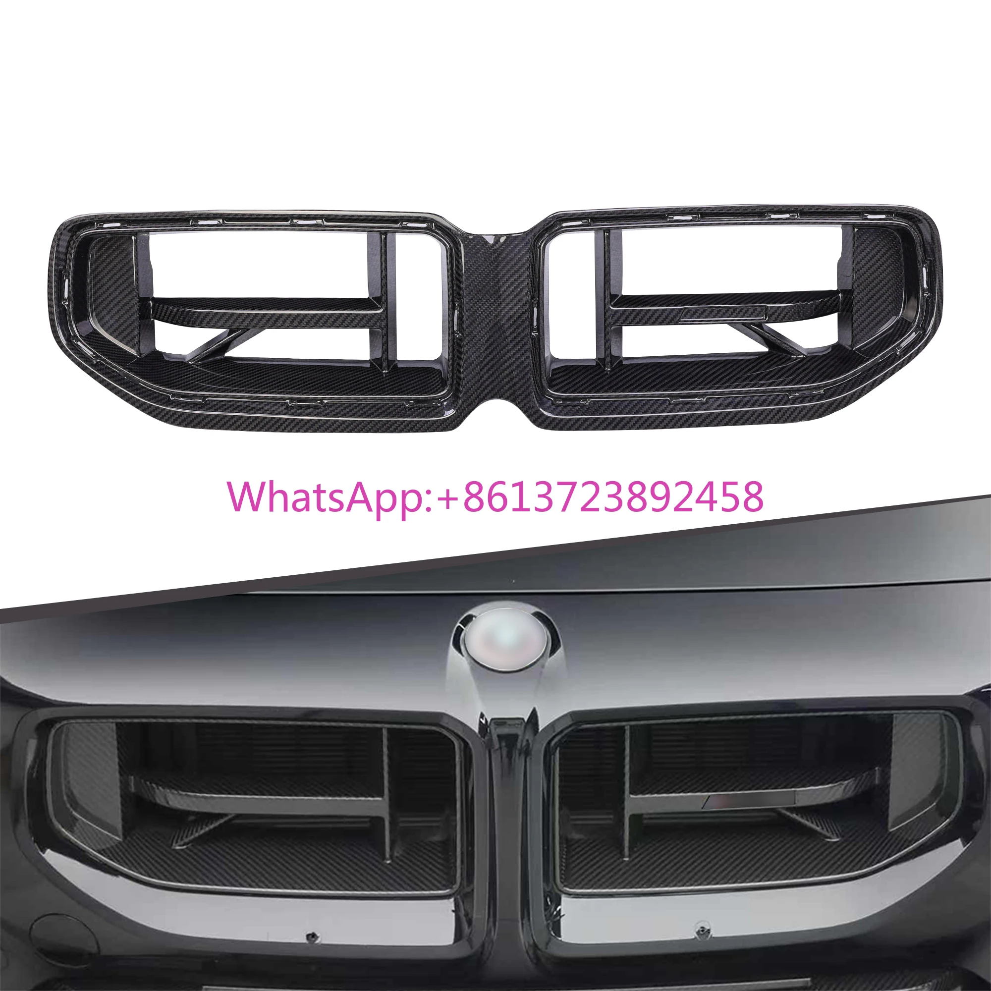 

Hot Sales Dry Carbon Fiber Body Kit CS Type Front Grille Fit for BMW G87
