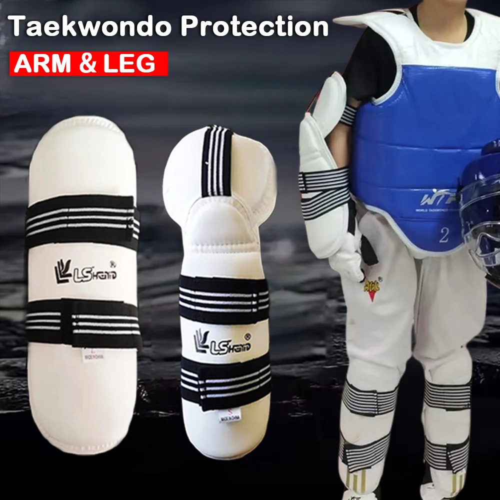 

Taekwondo Arm Leg Protection Set Thick Karate Protective Gear Sports Safety Legguard Elbow Support Adults Childs Leggings