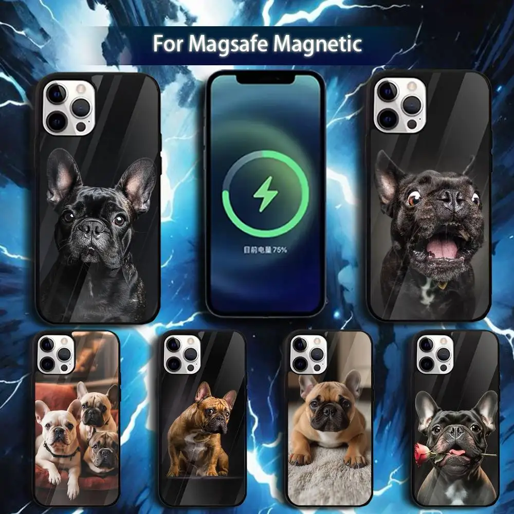 

F-French B-BulldogS Dog Phone Case For iPhone 17,16,15,14,13,12,11,Pro,Max,Plus,Mini,Magsafe,Magnetic Wireless Charging Case