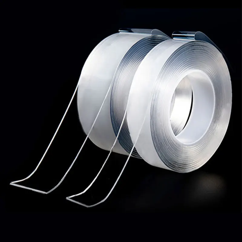 Nano Tape Double Sided Tape Extra Strong Adhesive Non-slip Tape Kitchen Bathroom Reusable Waterproof Super Transparent Tape