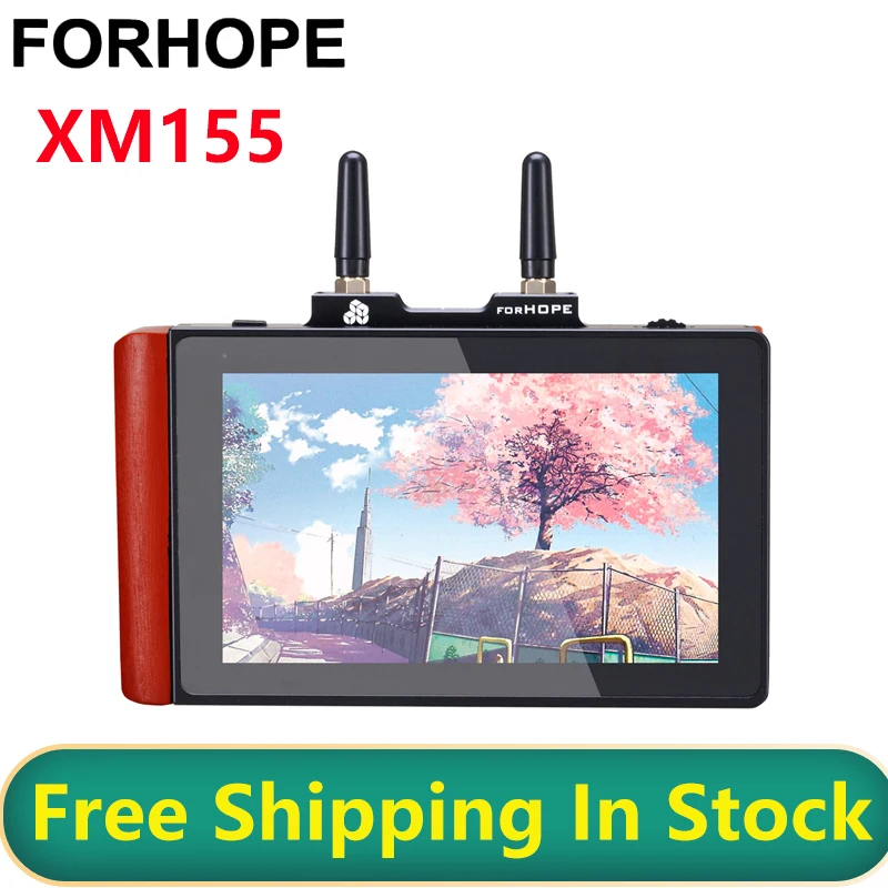 

Forhope XM155 Wireless Video Transmission System 5.5 Inch Monitor 2 in 1 Touch Screen Full Dupiex Talkback Intercom