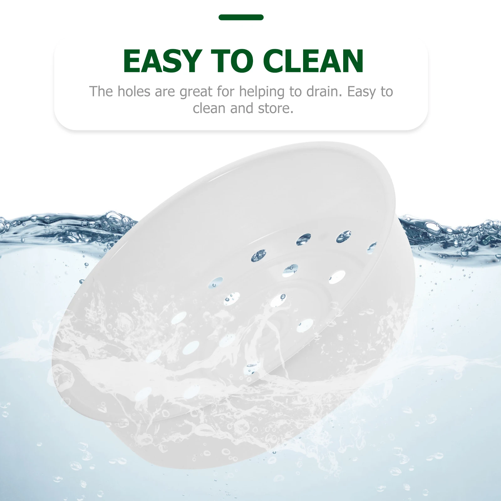 

2pcs 3L 5L Plastic Steamer Baskets Round Holes Even Heating Fast Draining Lightweight Compact Storage Kitchen Bar Accessories
