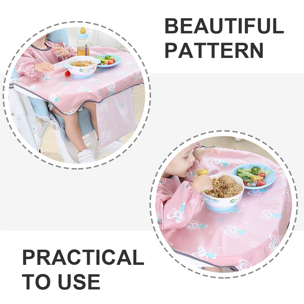 

Waterproof Baby Bib Long Sleeve Apron Weaning Clothes Polyester Tpu Easy Wash DustProof Cartoon Infant Feeding Scarf