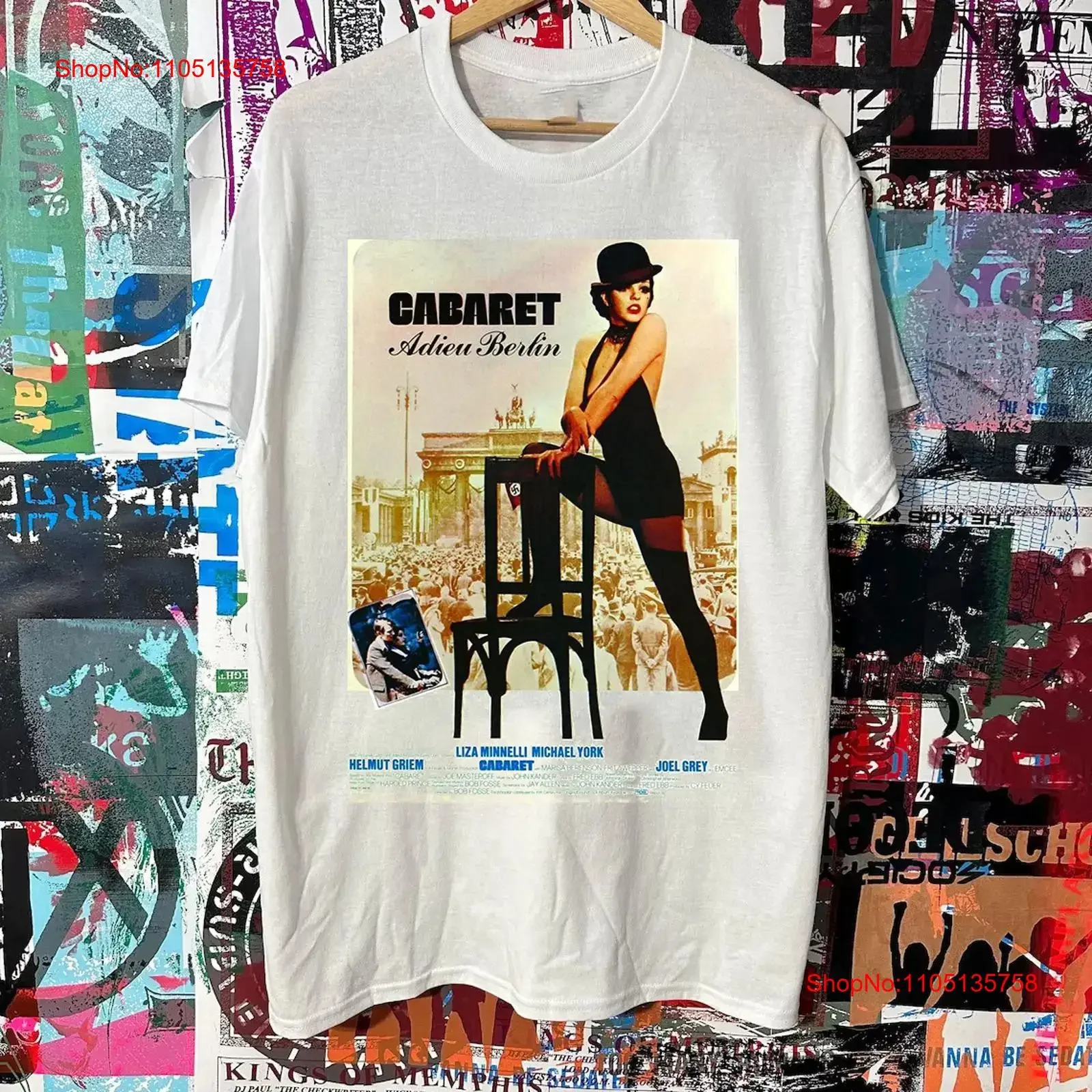 

Белая хлопковая футболка Cabaret Liza Minnelli, размер S 5XL, винтажная стираная уличная одежда, универсальная эластичная модная дышащая футболка с рисунком