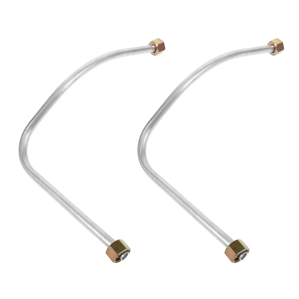 2pcs Aluminum Air Compressor Exhaust Tube Replacement Durable Lightweight Secure Connection Versatile Fit For Garage Workshop