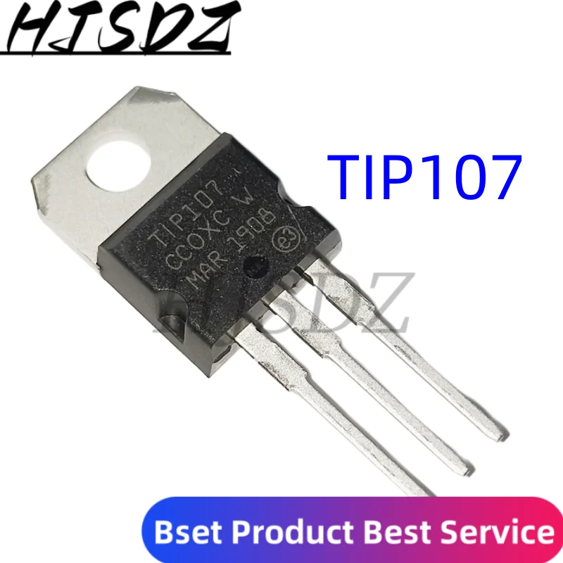 Transistor TIP102 TIP120 TIP122 TIP127 TIP142 TIP147 TIP142T TIP147T TIP110 TIP112 TIP125 TIP132 TIP137 TIP107 TO-220, 10 piezas