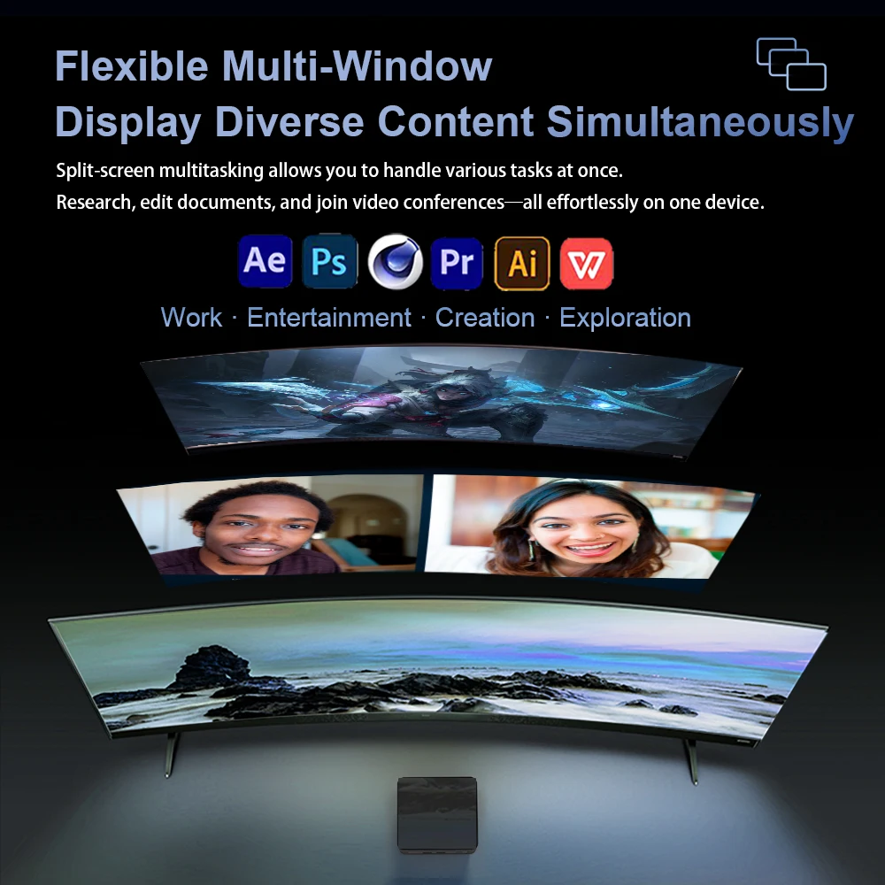 Bestoss Mini Gaming PC A5H AMD Ryzen 5 5800H ES 32G DDR4 1T NVME PCIe3.0 SSD mini pc Windows 11 Pro WIFI6 BT5.2 Desktop Computer