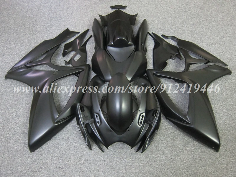 4Gifts New ABS Motorcycle Fairings Kit Fit For SUZUKI 600 750 K6 2006 2007 06 07 Bodywork Set Custom Black Matte