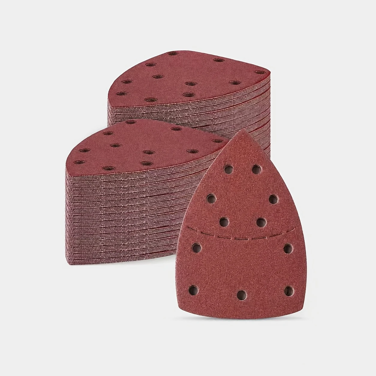 10/20/40 PCS 11Holes Mouse 40-320 Grits Paper Detail Sanding Sander Triangular Sandpaper Detail Multi
