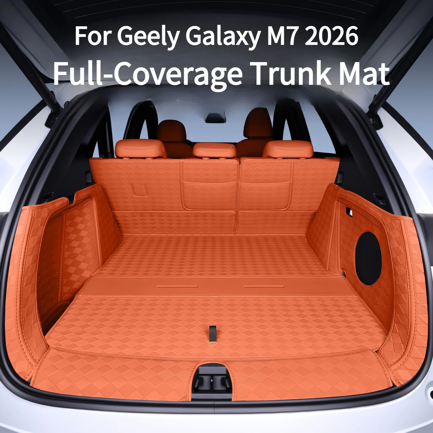 Cargo Liner For Geely Galaxy M7 2026 Car Full-Coverage Trunk Mat Waterproof Wear-Resistant Leather Pad Car Interior Accessories