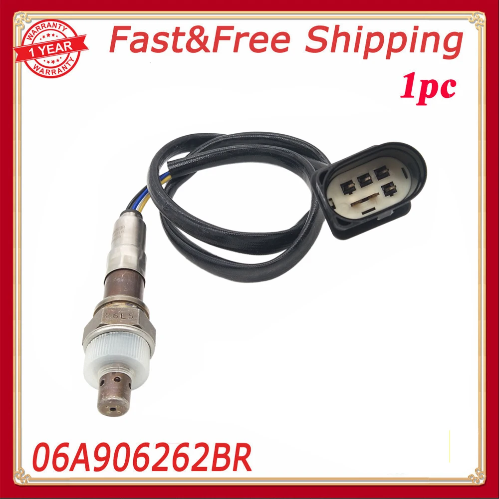 

06A906262BR Car Accessories For AUDI A3 VW golf Jetta SEAT Altea SKODA Octavia 5Wire Oxygen Sensor 06A 906 262 BR 06A906262CF