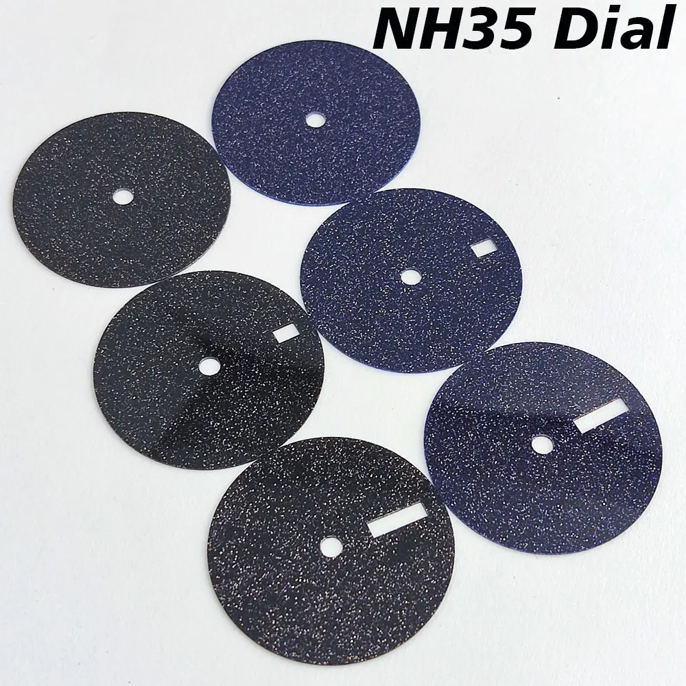 28.5mm starry sky dial NH35 dial made of natural peacock sandstone material for NH35NH36 movement Watch dials watch accessories