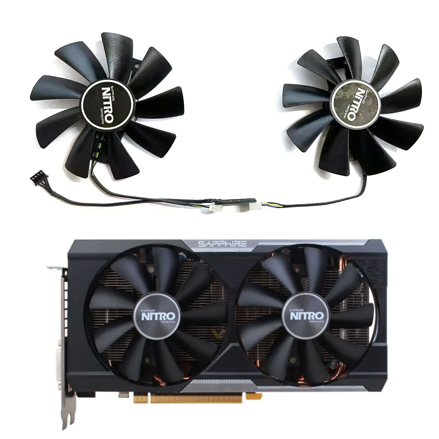 

New 98MM 4PIN GAA8B2U R9 380 380X GPU Fan for Sapphire Radeon R9 380 380x Nitro Graphics Card Replacement Fan