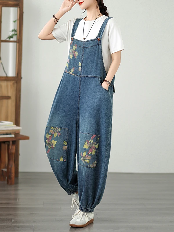 Overol de Mezclilla para Mujer, Pierna Recta Hoada, Estilo Nuevo, Primavera Verano, Azul Claro, Informal, Mezcla de Aodón...