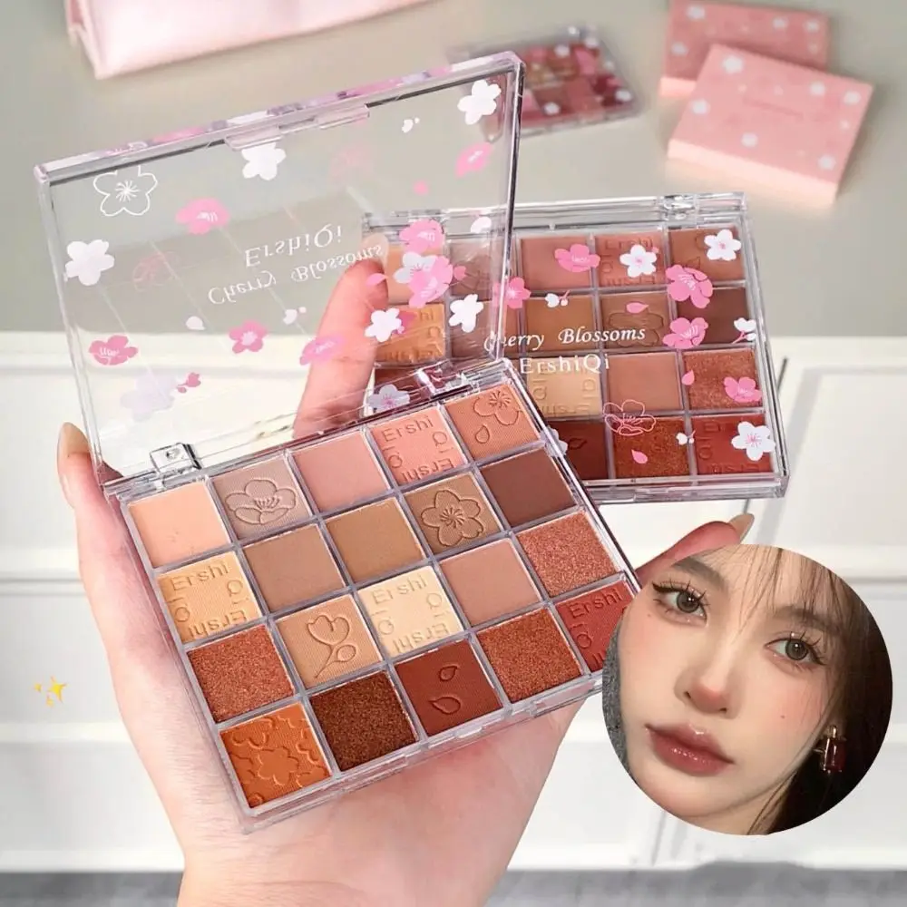 新しい 20 色のアイシャドウパレットマット長期的なアイメイクアップパレット光沢のある多機能アイシャドウ女性