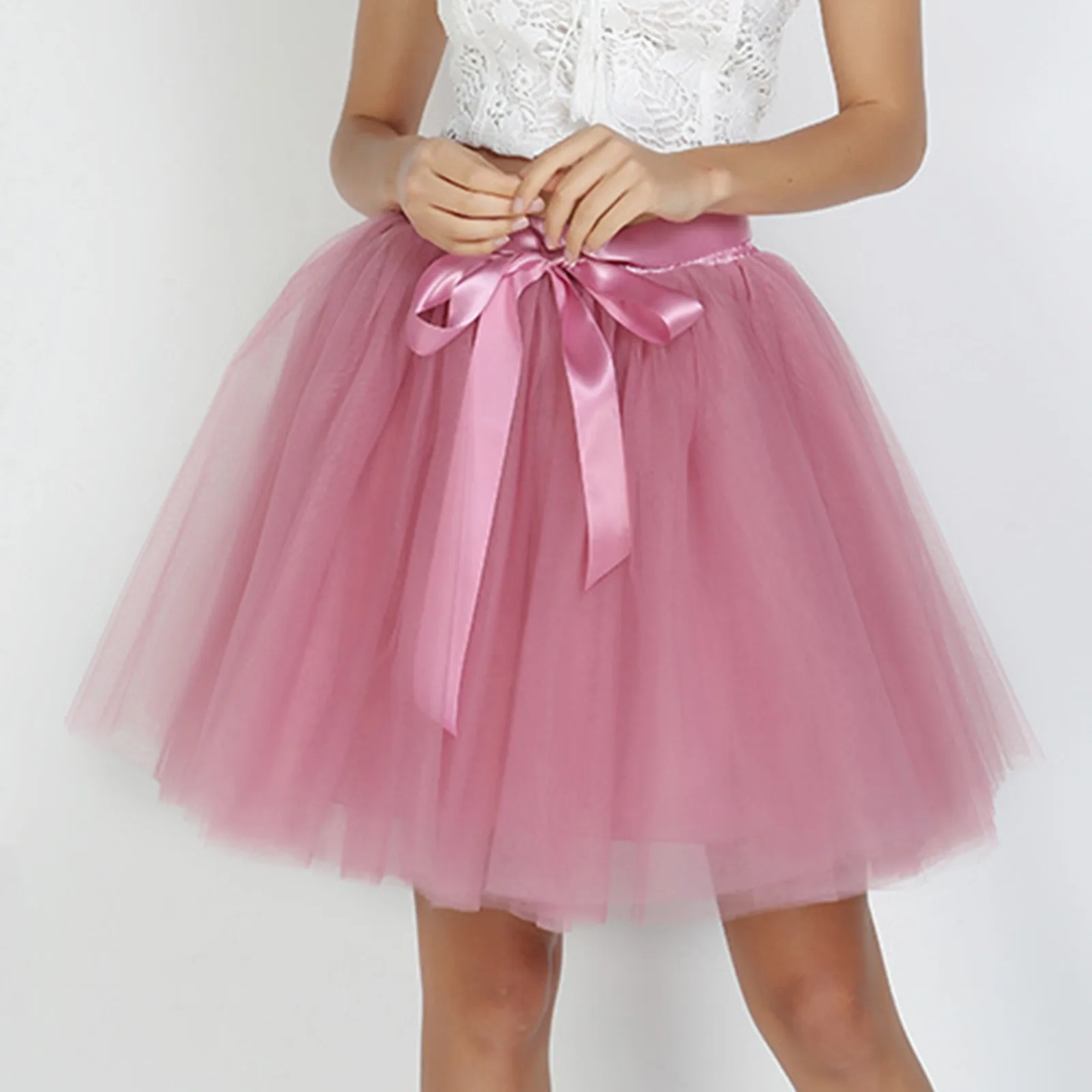 

Women Vintage Tulle Skirt Short Tutu Mini Skirts Adult Fancy Ballet Dancewear Party Costume Ball Gown Mini skirt Summer 2024 Hot