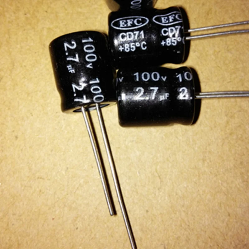 20PCS Wujie NP High Frequency Crossover Electrolytic Capacitor 100V 2.7UF 2.7UF 100V 10X13