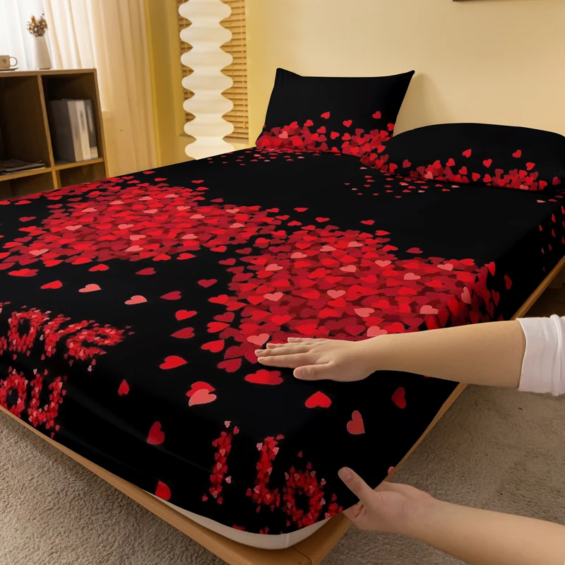 1 piece of Eternal Knot concentric pattern frosted bedsheet, bedroom printed bedspread, bedding (excluding pillowcases)