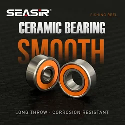 SEASIR Full Ceramic Ball Bearing Hybrid Ceramic Fishing Pulley Ball Bearings For Fishing Reel Side Cover Bearing Spool Bearings