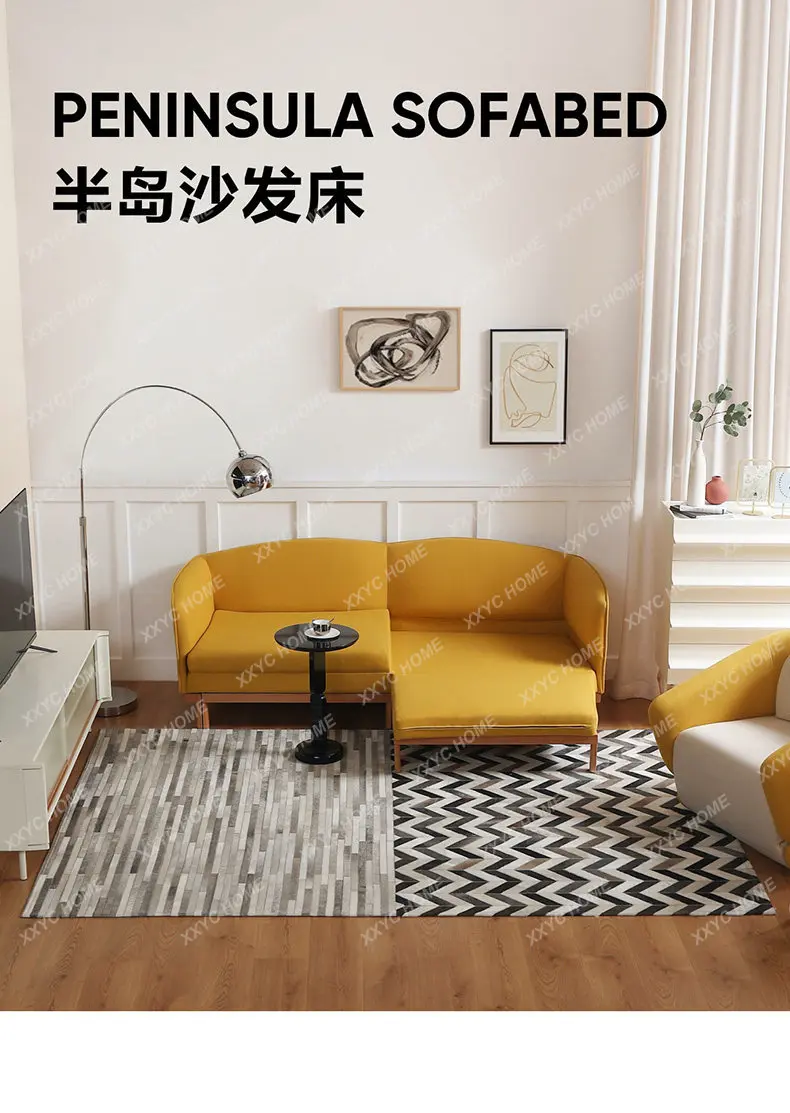 

Double living room small apartment multi-functional pull-out foldable dual-purpose sofa