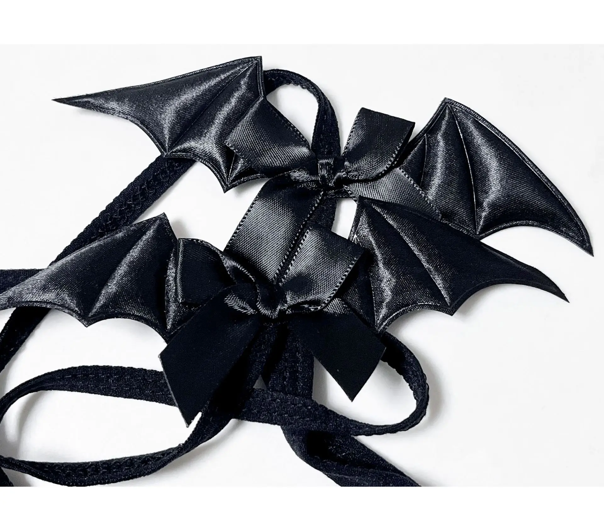 أسود الشيطان الخفافيش بيكيني مجموعة الملابس الداخلية ، الأزياء المثيرة ، الخفافيش تأثيري بيكيني صغير ، ملابس داخلية سوداء مثيرة