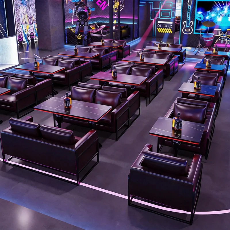 

Light Luxury High-End Sofa Coffee Table Set Bars, Ktv, Barbecue, Nightclub, Private Rooms, And Taverns
