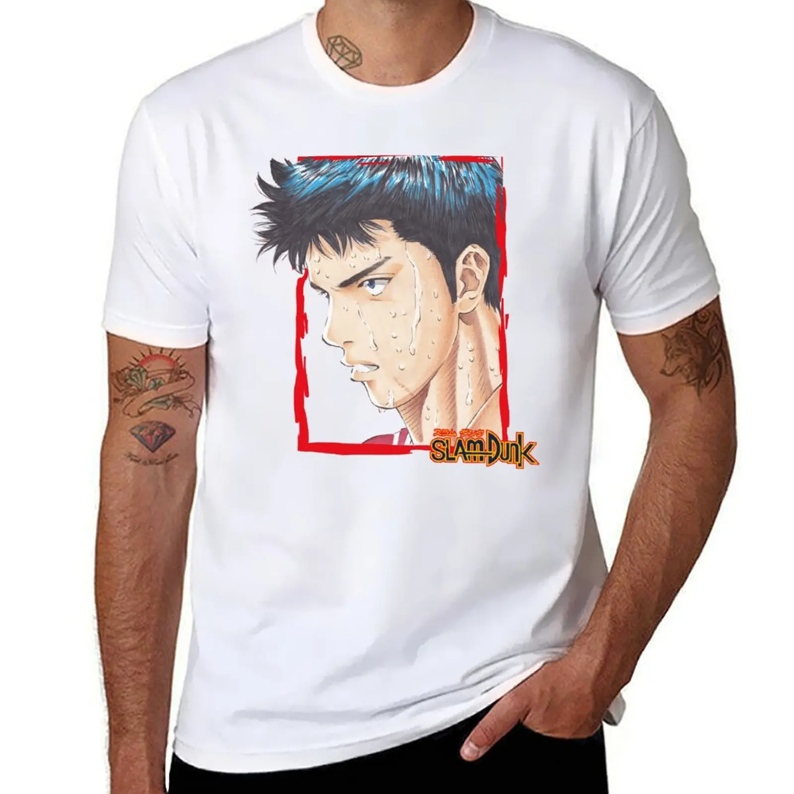 

Mitsui Hisashi 14 Slam Dunk T-Shirt man t shirt summer man t shirt cotton high quality T-Shirt