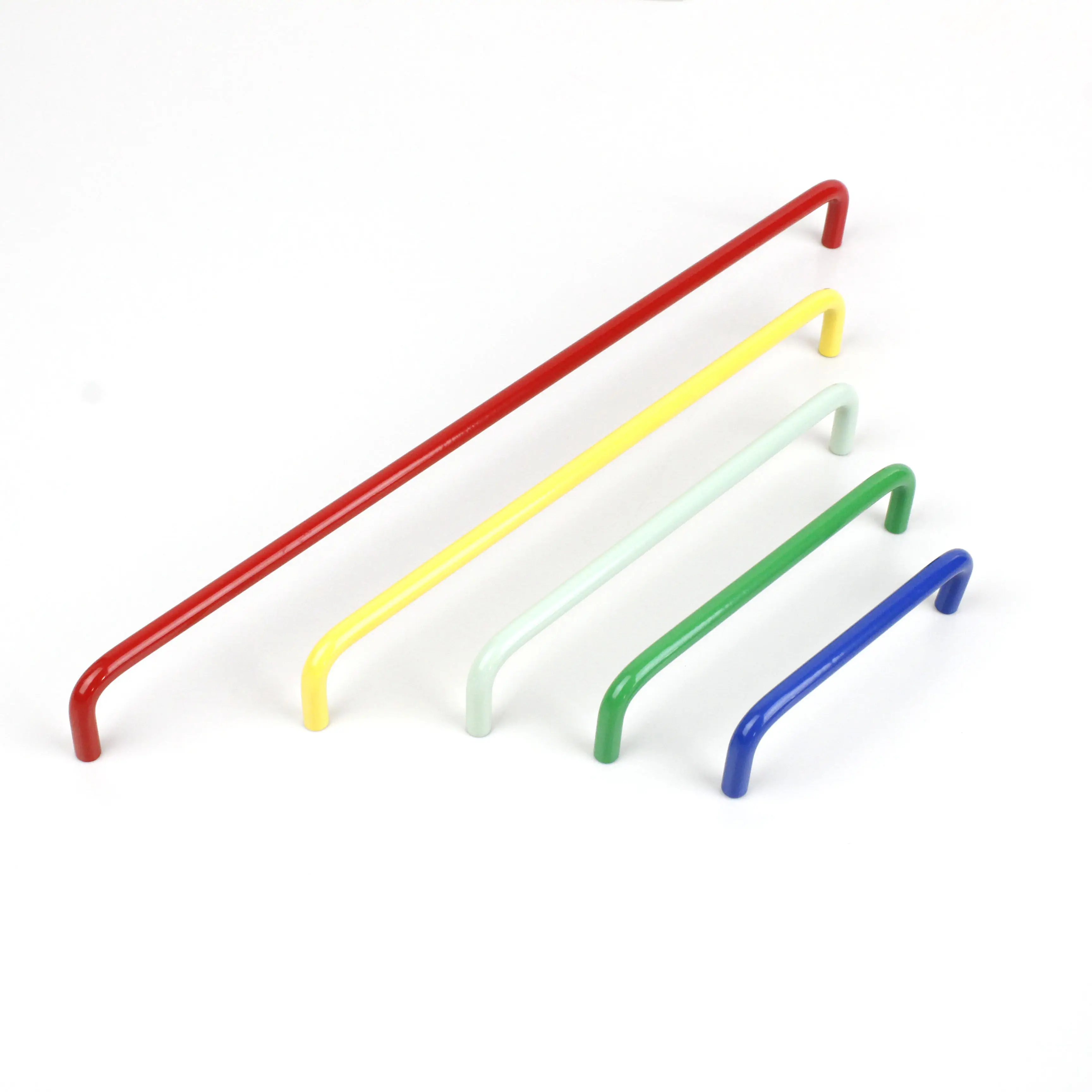 Simple Color Dopamine Red Cabinet Door Pulls Handle Drawer Wardrobe Door Wine Cabinet Long Brass Handle