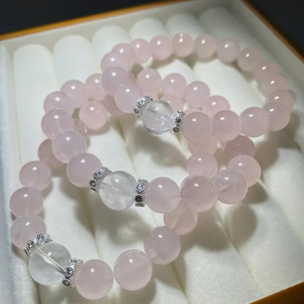 

Natural Powder Crystal Bracelet Women's Light Luxury Fashion Bracelet, Original Design, Gift