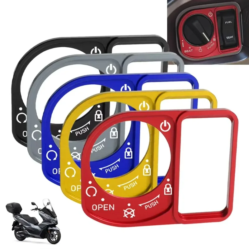 

Motorcycle Aluminium Lock Button Cover Protector Alloy Ignition Switch Electric Door for PCX150 PCX125 ADV150 Accessories