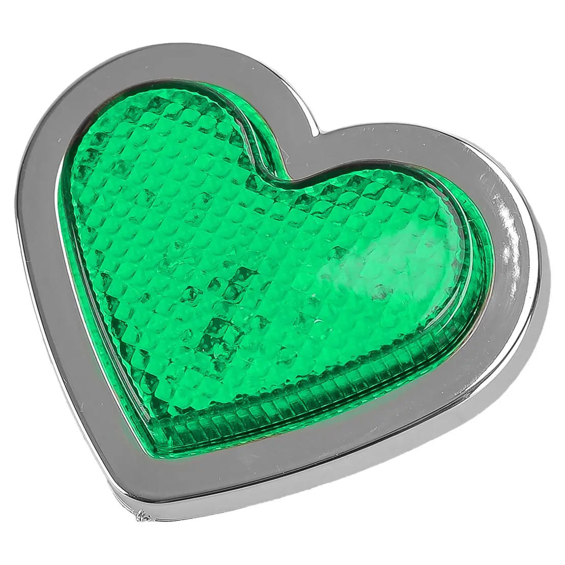 Side Marker LED Light Turn Signal Indicator Lamp Universal for 12-24V Car Van Truck Trailer Green Heart Shaped