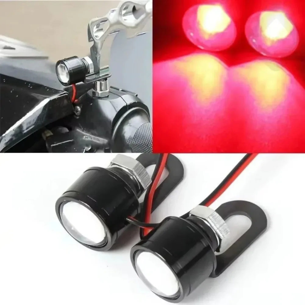 Luzes de Neblina para Motocicletas, Faróis, Luzes de Dia com Flash Pulsante, Luzes de Direção Super Brilhantes, Luzes de Sinalização LED Olho de Águia