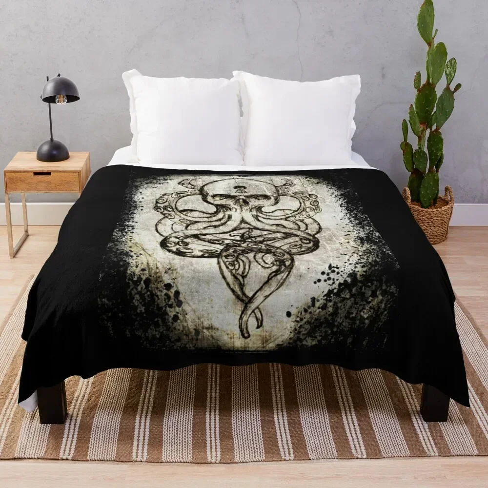 Cthulu Tentacles Throw Blanket Plaid on the sofa Luxury heavy to sleep blankets ands Blankets