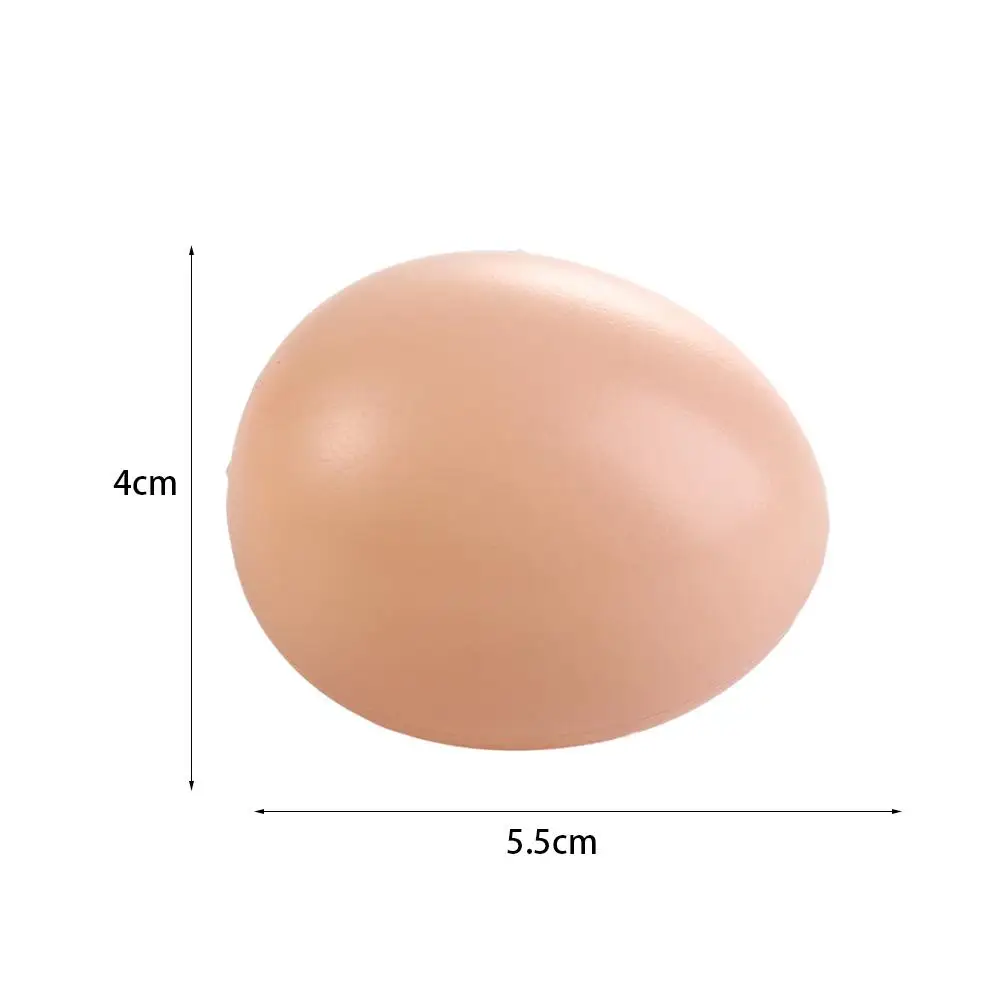 Huevos de simulación de gallina, escotilla de aves de corral, suministros para fiestas de cría, huevos de Pascua, huevos de gallina falsos, huevos artificiales, juguete educativo