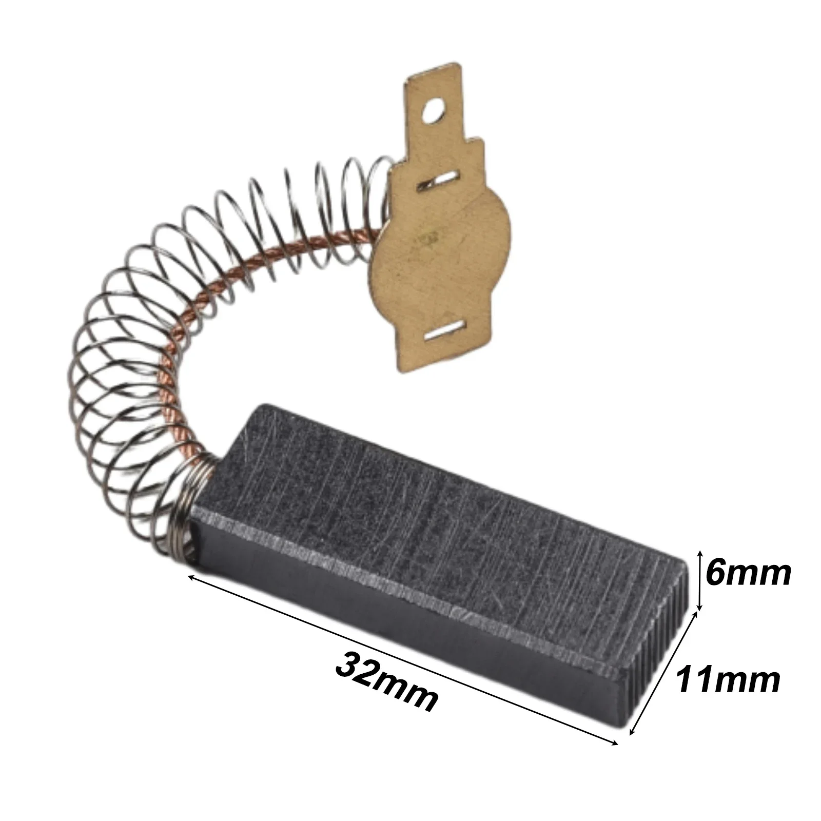 10/2 шт. держатель угольной щетки, пружинная задняя крышка 32*11*6 мм для двигателя пылесоса, угольная щетка, универсальная износостойкая щетка