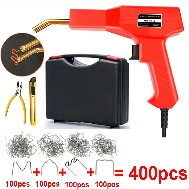 220V EU Plug AU Plug UK Plug New Hot Stapler Plastic Welding Machine Bumper Repair Kit Soldering Iron For Car Gun