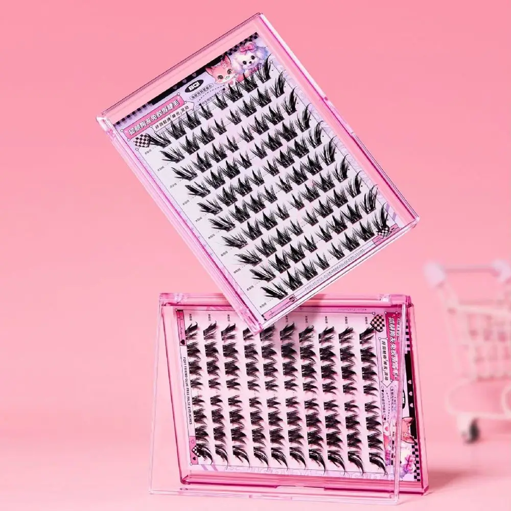 

Glue-Free Clusters Lashes 3D Korean Style Self-adhesive False Eyelashes Natural Lashes Extension Eyelash Extension Kit