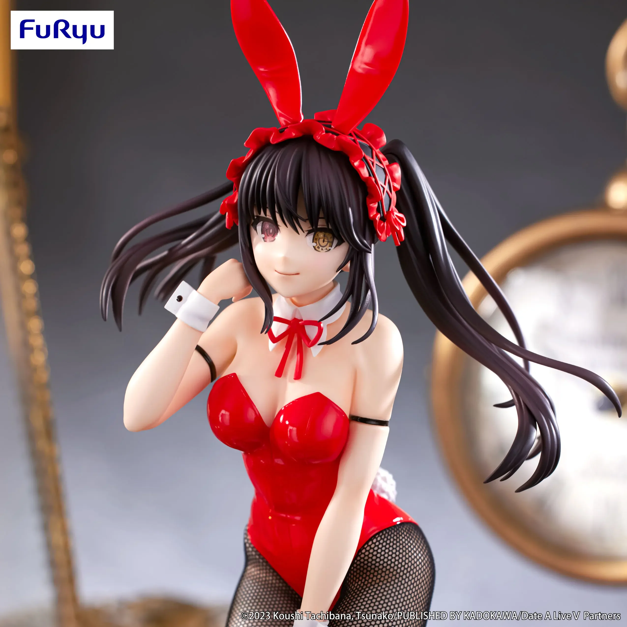 В наличии оригинальные кролики FuRyu BiCute Tokisaki Kurumi Nightmare DATE ALIVE IV Bunny, аниме-фигурка, модель из ПВХ, коллекционная подарочная игрушка