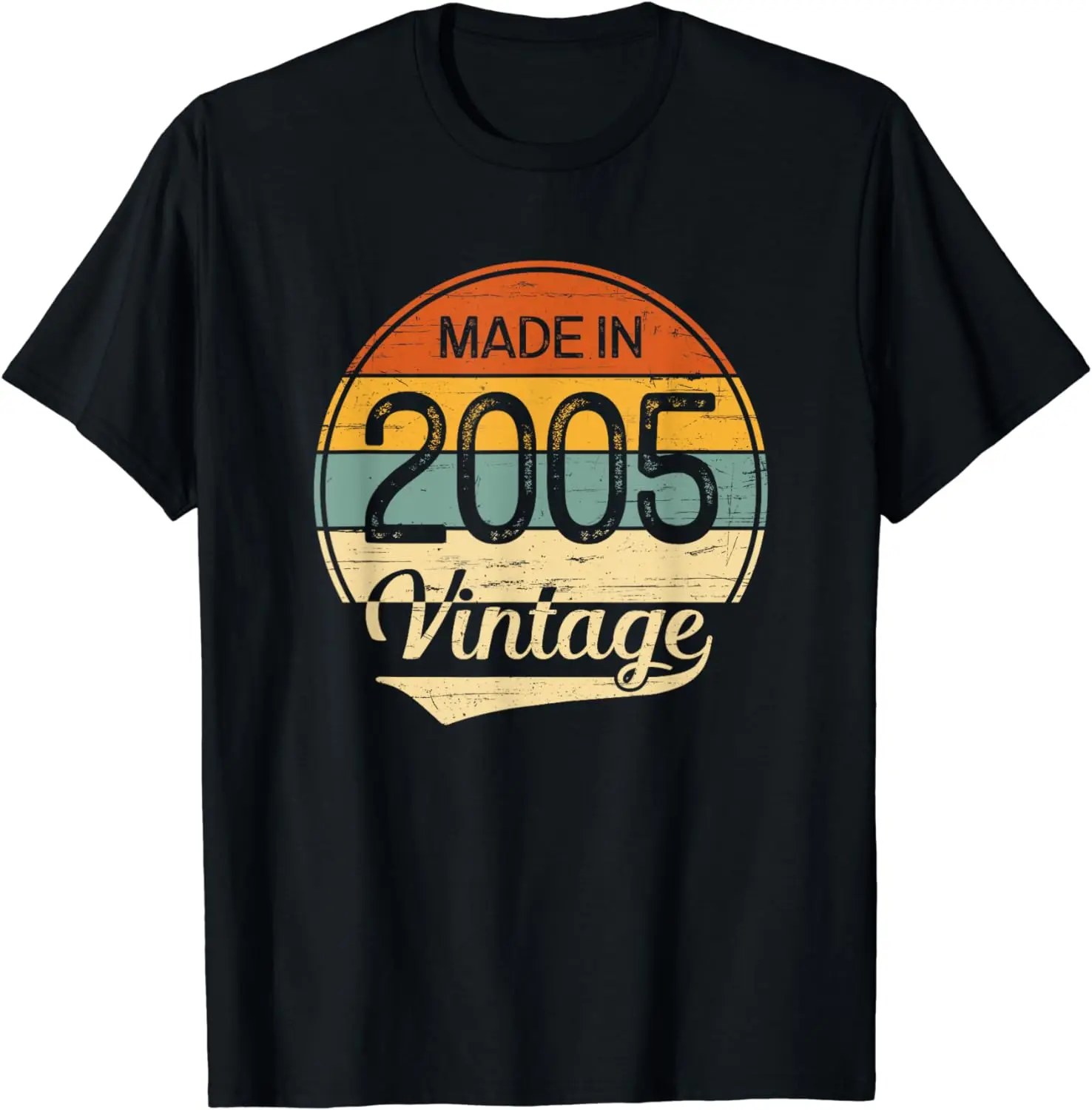 

Vintage 2005 - 19 Year Old Birthday Made in 2005 T-Shirt Graphic T Shirts Unisex Streetwear T Shirt Men Camisetas