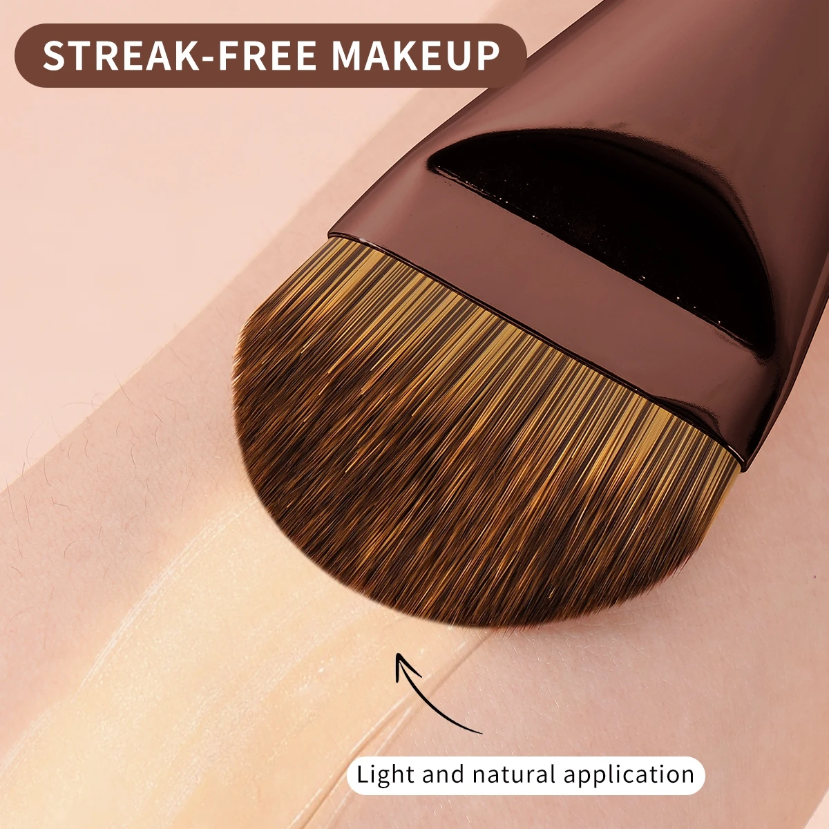 MAANGE-Juego de brochas de maquillaje para base, 2 uds., cepillo para máscara superior ultrafino para crema líquida, cosméticos, herramienta de belleza para mezclar, regalo Premium