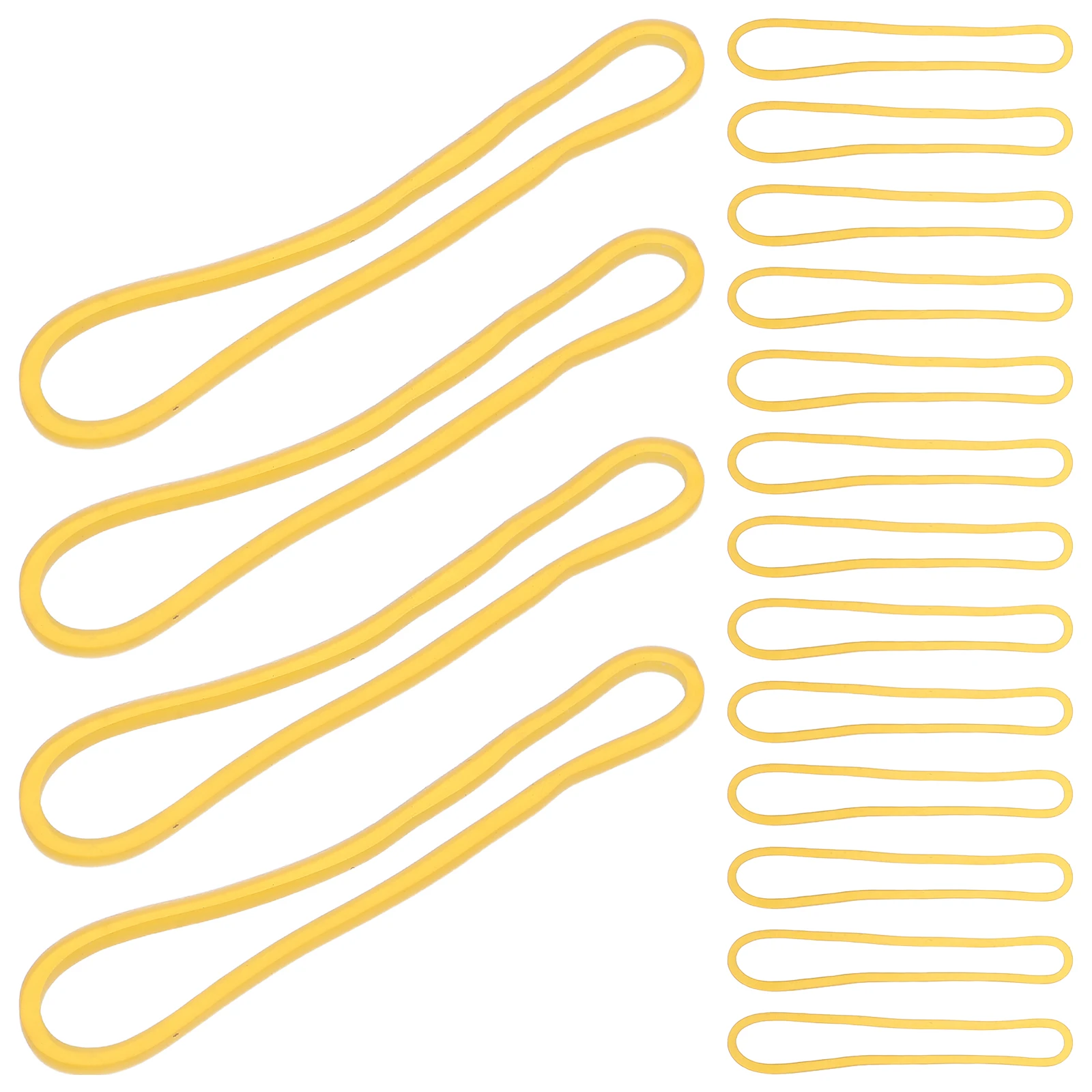 

500pcs Rubber Bands Yellow Thick High Elasticity Bands For Office Home School File Folder Money Wrappers Bulk Diy Tie Dye Strong