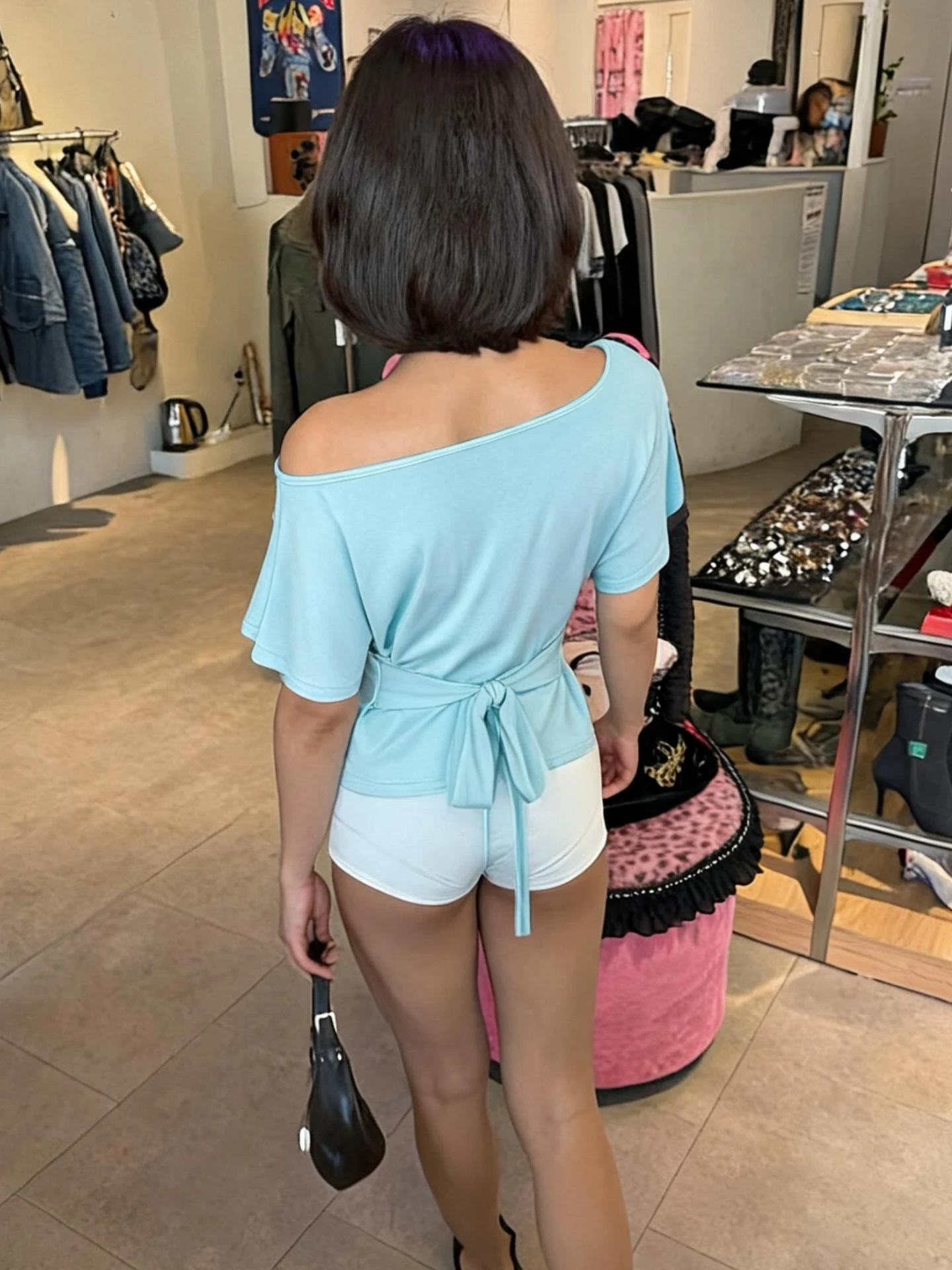 Hugcitar Women'S Fashion Skew Collar Solid Short Sleeve Sexy Crop T-Shirt Top Summer Women Casual Outfit Streetwear Party Y2K