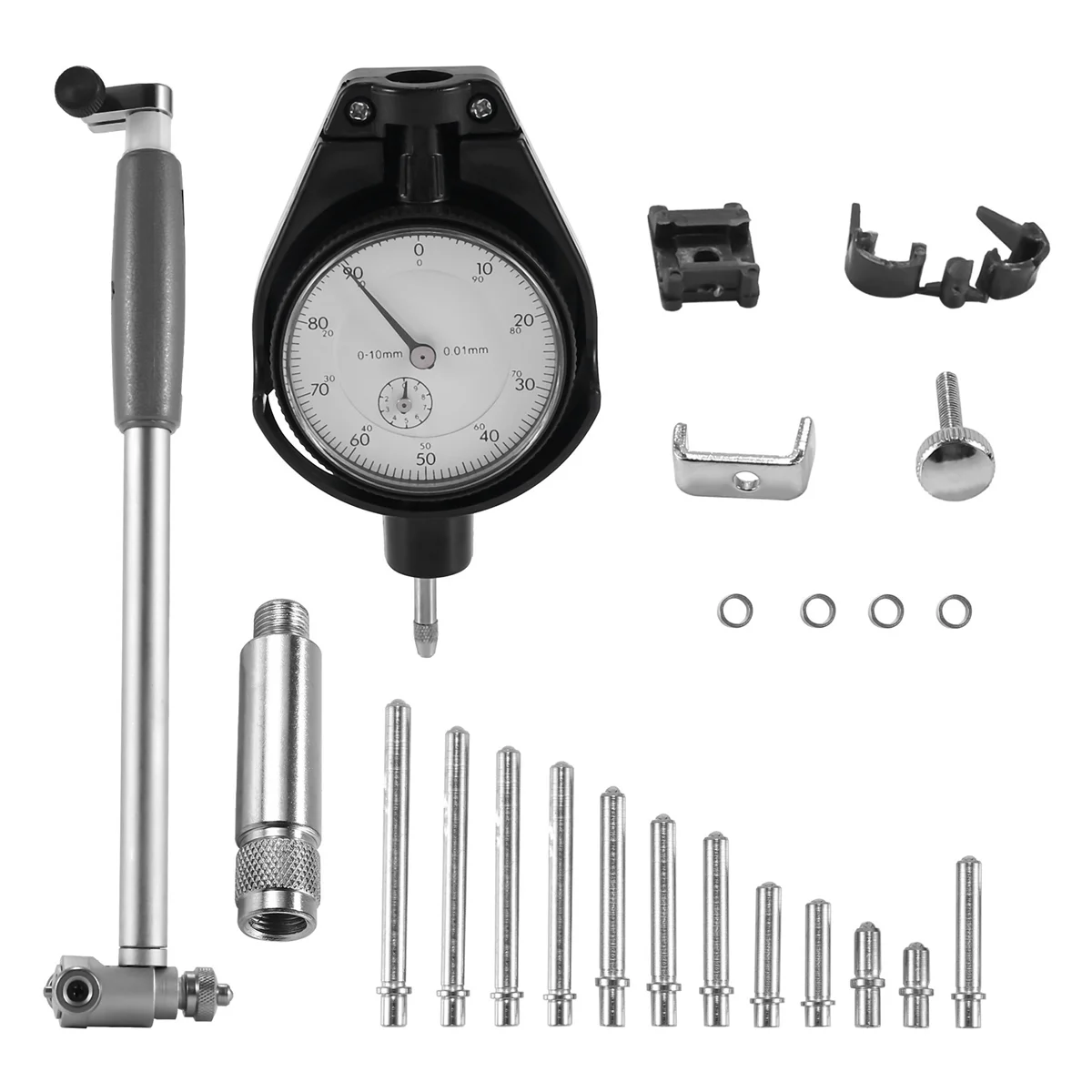 50-160Mm 0.01Mm Dial Bore Gauge Indicator Diameter Indicators Precision Engine Cylinder Measuring Test Kit Tool Meter